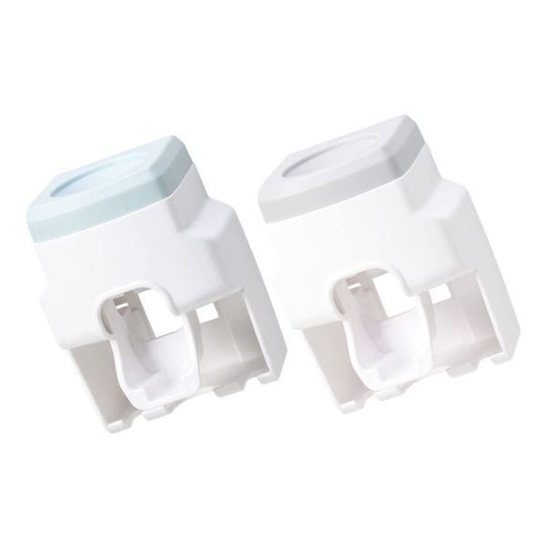 DIKACA 2pcs Toothpaste Squeezer Shelf Abs Fully Automatic