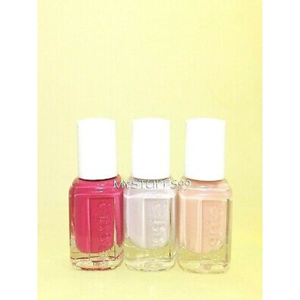 ESSIE NAIL POLISH "BRIDAL COLLECTION 2015 MINI SET 3 x 5 ml" VHTF NEW FREE SHIP!