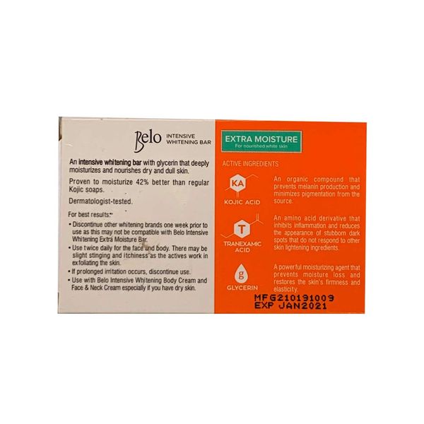 Belo Kojic Acid +Tranexamic Acid Whitening Soaps 2 Piece Pack