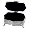 Personalised Silver Finish Small Antique Trinket Box