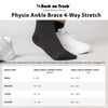 Back on Track Physio Ankle Brace 4-Way Stretch 1407 with Welltex Technology, Black, Small