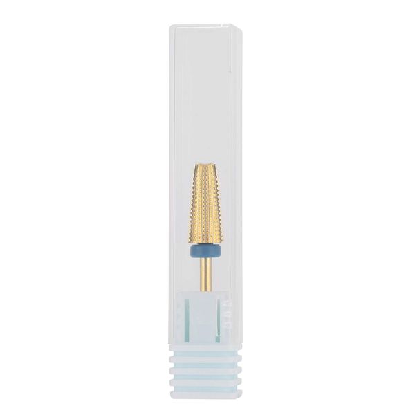 Nail Polishing Head, Nail Drill Bits 5 in 1 Nail Polishing Grinding Sanding Heads Nail Polisher Accessory for Home Salon Use(Conical Round Head M)