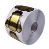Beautyleader 500Pcs/Roll Nail Form, Nail Art Guide Stickers for Acrylic UV Gel Nail Tips Manicure Extension Tool (Gloden)