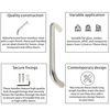 EAI Pull Handle | Satin Stainless Steel | 225x19mm | Bolt Fixed