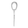 Solid 14K White Gold Basketball Hoop and Ball Penda
