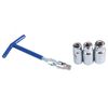 AB Tools-Toolzone Spark Plug Socket Remover Installer Set Flexi T Bar + 16 18 21mm Sockets 4pc