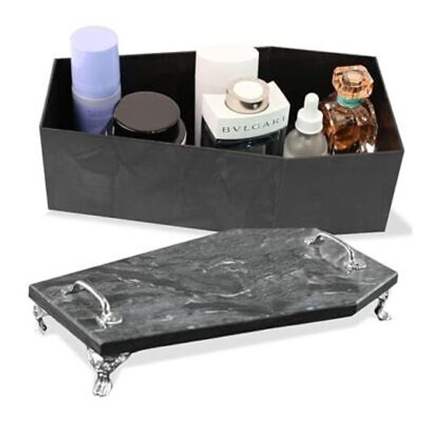 Coffin Marble Tray-Coffin Stone Tray Decorations-Gothic Home Decor-Elegant