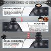 PlayRealm NO Falling Off Thumbstick Extender x 2 & Thumb Grip x 4 for PS5 & PS4 Controller (Goku)