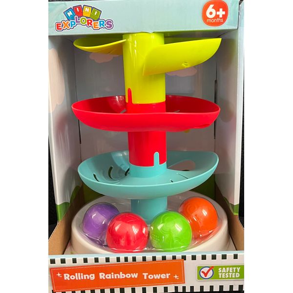 Mini Explorers Rolling Rainbow Tower 6 Months Plus