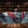 DND DM Screen, Dungeons and Dragons Master Screen Leather,4 Wet-Erase Function Pockets,DND Game Accessories for TRPG,with 4 Panels Master Screen Inserts (D)