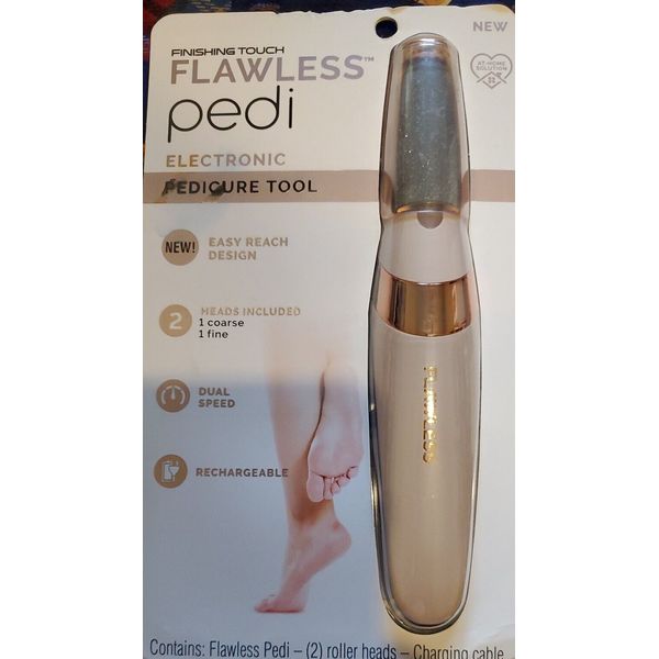 Finishing Touch Flawless Pedi Electronic Pedicure Tool Rechargeable NEW! SEALED!