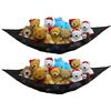 Simple Houseware 2 PK - Stuffed Animals Jumbo Toy Storage Hammock, Black
