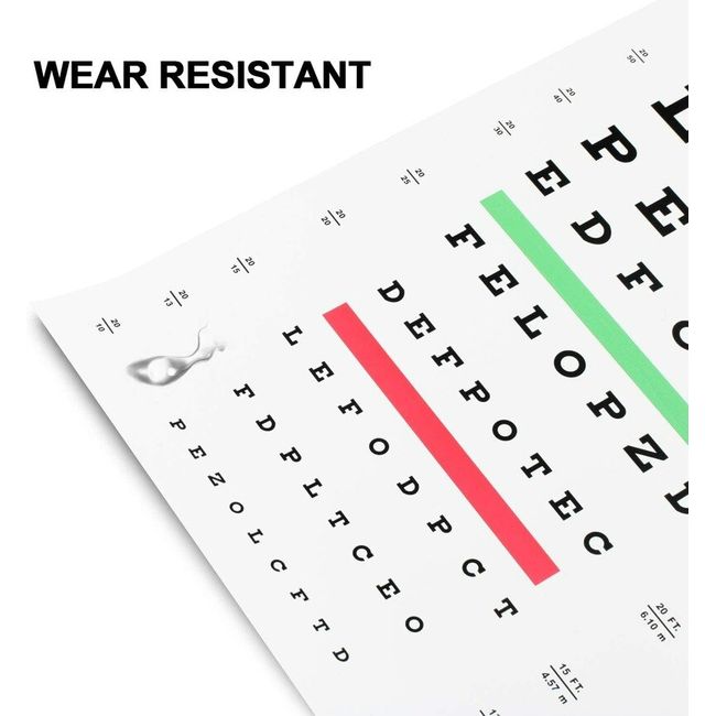 Snellen Plastic Eye Chart