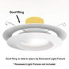 10 Pack Gloss White Goof Trim Ring for 8" Inch Recessed Can Lighting Down Light, Outer Diameter 8.6 Inches, Inner Diameter 6.2 Inches