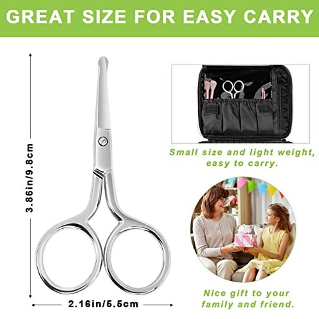 Eyebrow Scissors, Cute Professional Stainless Steel Nose Hair Scissors For  Men For Ear Hair For Women For Mustache 