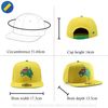 Underground Kulture Australia Yellow Adjustable World Cup Flat Peak Snapback Hat Baseball Cap