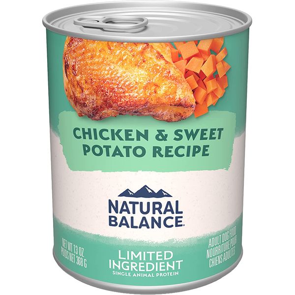 Limited Ingredient Adult Grain-Free Wet Canned Dog Food, Chicken & Sweet Potato