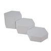 3 Piece Hexagon Riser Display Plinths Set. Perfect for Jewellery Display and Presentation
