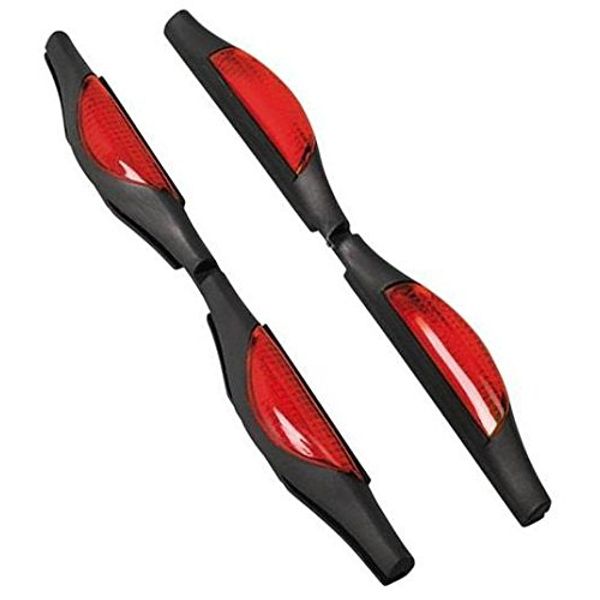 Car Door Guard Protectors Edge Strip Reflectors Red
