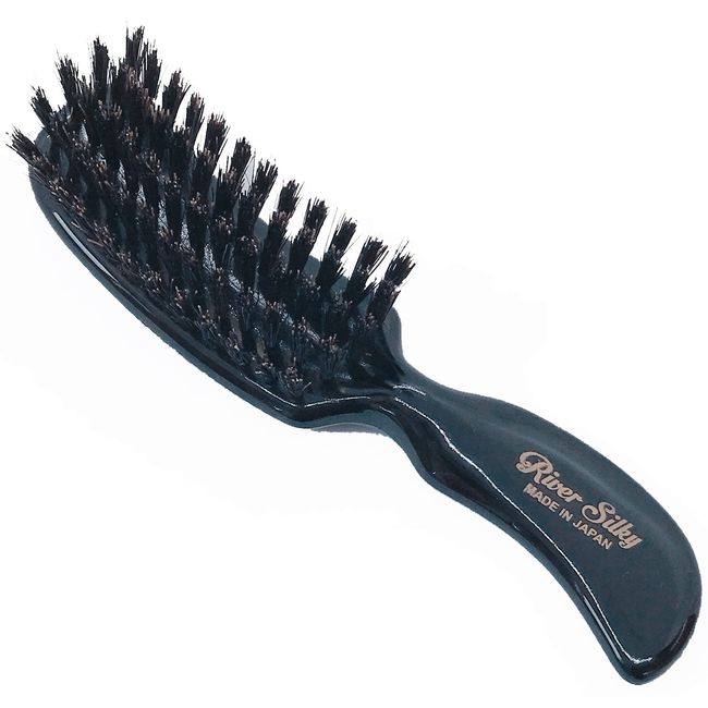 Kinugawa Company Hair Brush, Boar Bristle, Pig Hair, Luster, Increases Static, Suppresses, Natural Hair, Scalp, Scalp, Moderate, Hypoallergenic, Fit 630