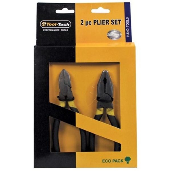 Tool Tech 6-inch Pliers Set (2 Pieces)