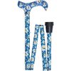 Classic Canes British Wildflowers Derby Folding Adjustable Daisies Cane