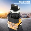 2 Position Momentary Rotary Switch 22mm Auto Reset Switch Selector LA38-11BX22