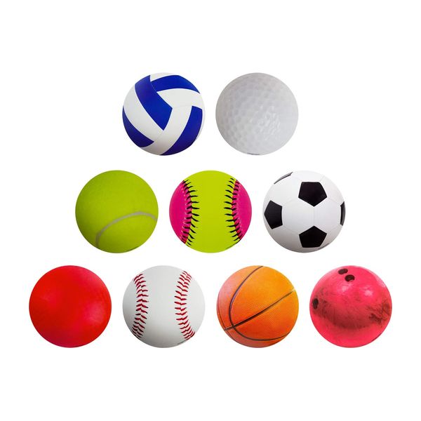 Hygloss 6" Sports Ball Accents, Pack of 30