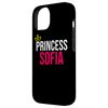 iPhone 14 Princess Sofia Pink White Design Birthday Crown Tiara Case