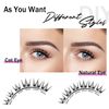 Mayhug Eyelash Extensions, 3D Effect, Individual Eyelashes, 144 Pieces, D Curl Clusters, Lashes, Fluffy, 8-18 mm, DIY Natural Eyelashes, Fake Lashes (Prism)