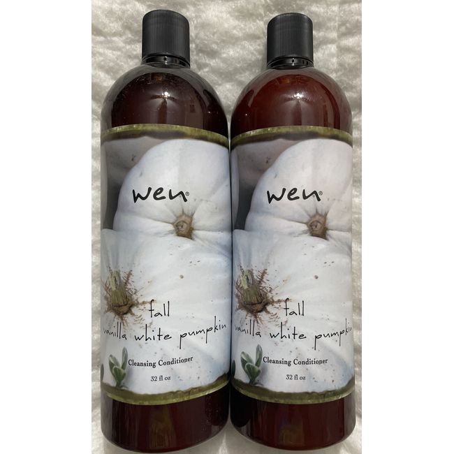 2 Wen Fall Vanilla White Pumpkin Cleansing Conditioner 32oz Each New Sealed