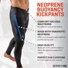 ZONE3 Neoprene Buoyancy Kickpants 5/3mm (Black/Blue, X-Small)