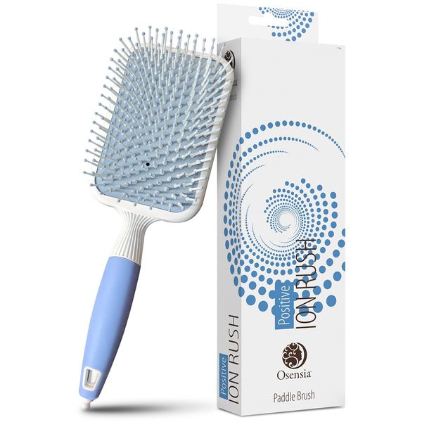 Haarbürste mit Ionischen Mineralien bürste haare - Ionen Haarbürste - Paddel Haarbürste Damen - Haarbürste Herren zum Föhnen, Glätten - Haarbürste ohne ziepen, extensions bürste hair brush