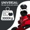 DEDC 2pcs Jack Pads Rubber Block for Trolley Jack, Universal Slotted Frame Rail Protector, Pinch Weld Protector Pad
