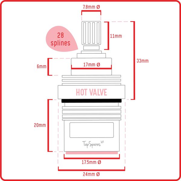 Replacement Bushes & Valves Combination Set | Rangemaster Cruciform Kitchen Tap