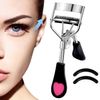 Pinkiou Eyelash Curler with Comb Fit All Eye Shape Curved Eyelash Curlers for Women Make Up Natural and Long Lasting Eye Lash Curler False Lashes Accessory - Black
