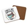 Crazy Hot Chocolate Lady Stars Coaster Drinks Mat