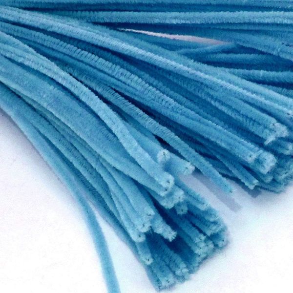 The Crafts Outlet Chenille Stems, Pipe Cleaner, 12-inch (30-cm), 1000-pc, Ocean Blue