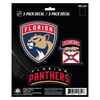 FANMATS 60988 Florida Panthers 3 Piece Decal Sticker Set