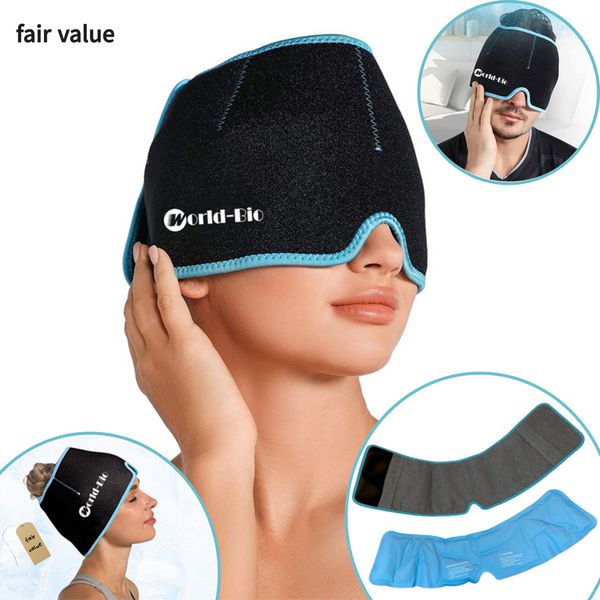 Reduce facial heat, eye head, heat, cold, cool ice, cold pack, ice band, cooling head band