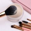 Makeup Brush, Cosmetic Brush, Cosmetic Brush, Includes Exclusive Cosmetic Pouch, Portable, Cute, Set of 10 (7 Pieces, Pink)
