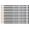 NATARAJ Pencils -  12 x Premium 2B Pencils With Rubber Tip + Sharpener Pack