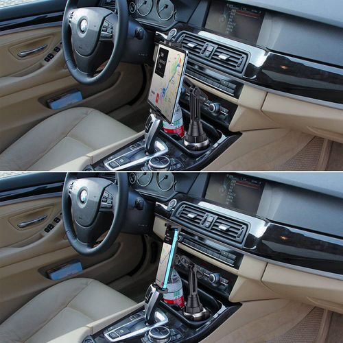 WixGear Cup Tablets Holder for Car, Car Cup Holder Tablet and Phone Mount Adjustable Automobile Cup Holder Smart Phone Cradle Car Mount (New & Sturdy Design)