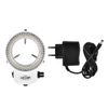 LED Ring Light Industrial Camera LED Ring Light Microscope Camera 144 LED Beads Light Source Brightness Adjustable Ring Lamp Over 18000LUX (110V Bran)