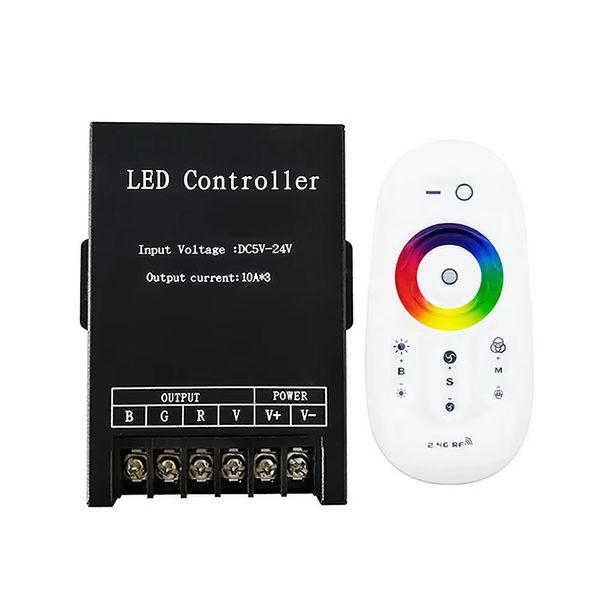 2.4G Touch Remote Control 30A Controller RGB Dimmer LED Light Strip DC5-24V