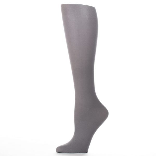 Celeste Stein Therapeutic Graduated Compression Socks, Gray, 20-30 mmHg Regular Calf