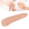 2pcs Silicone Practice Fingers Hand, Nail Training Finger Bendable Flexible Silicone Practice Finger Model Silicone Nail Training Finger for Acrylic Nails Manicure Art Finger Mode(Skin Color)