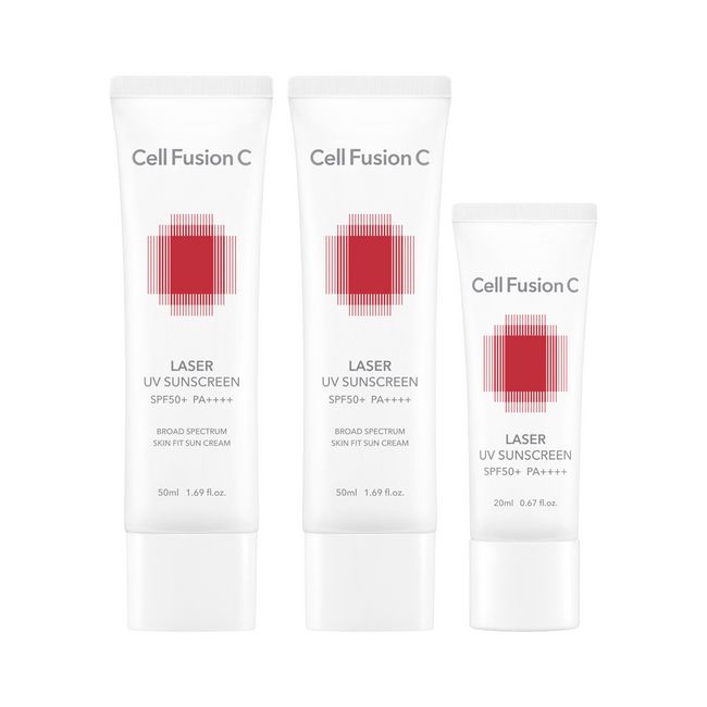 Cellfusion C Laser UV Sunscreen 50ml+50ml+20ml / Daily hypoallergenic derma sunscreen