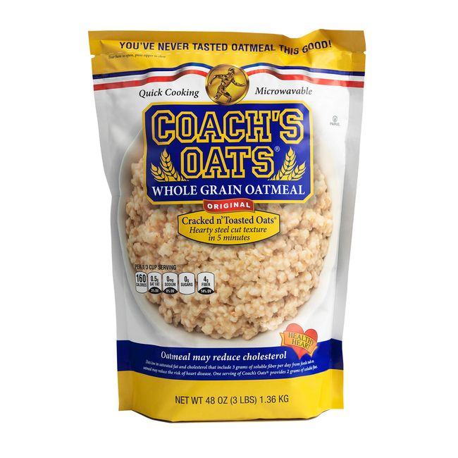 Coach's Oats 100% Whole Grain Oatmeal, 3 Pound