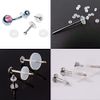 Bloomfall 3MM 50PCS 5MM 50PCS Clear Piercing Disc For Piercing Bump,Pressure Silicone Earrings For Keloids Healing Pads Belly Button Piercing Kit